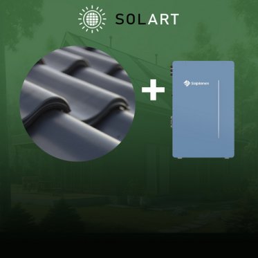 Solcelleanlæg til Teglsten med batteri 